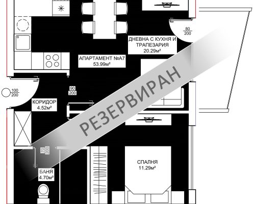 Вход А, апартамент 7